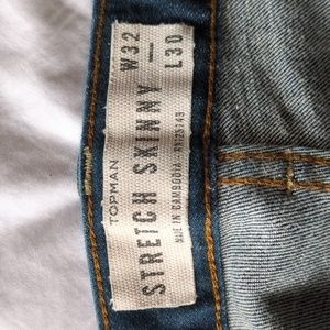 Topman Stretch Skinny Jeans. W32 L30